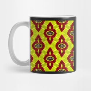 Red Yellow Chrysanthemum Pattern Number 15 Mug